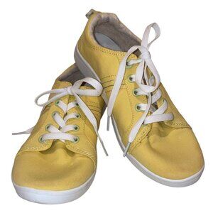 Vionic Beach Stinson Yellow Casual Women’s Lace Up Sneakers Size 7.5
